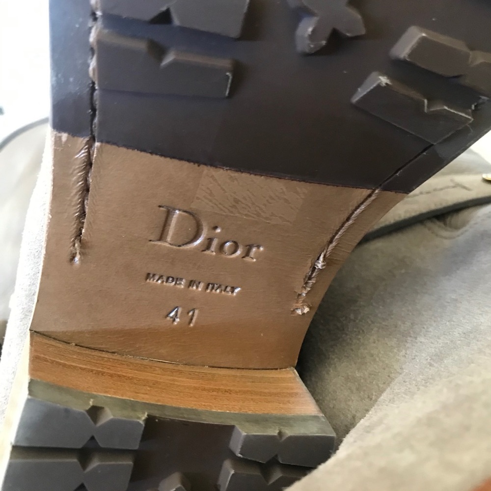 Christian Dior Nubuck/Leather Mid-Calf boots 41 - Picture 6 of 15